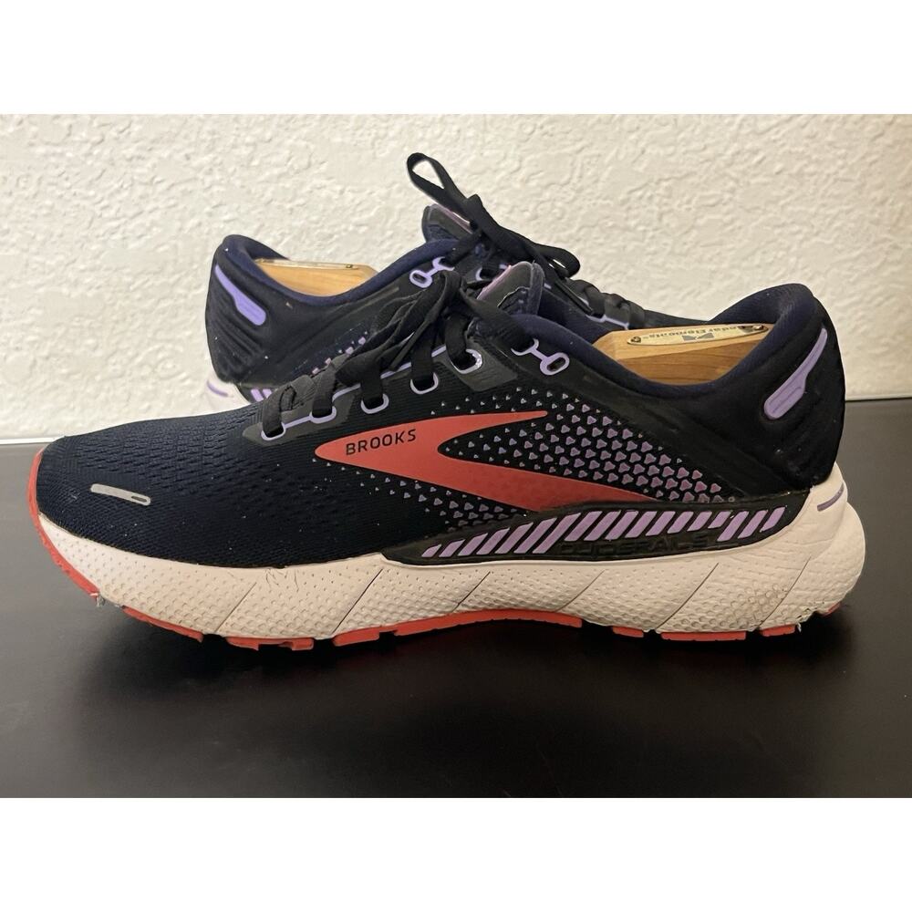 Brooks Adrenaline GTS 22 Black/Pink Running Shoes Sneakers Women's Size 8 B - Picture 3 of 10